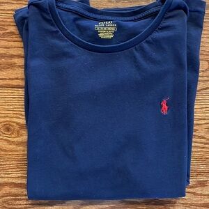 Polo Ralph Lauren custom slim fit extra large navy mens tee short sleeve size XL